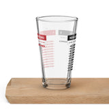 Custom Score Pint Glass