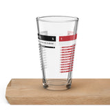 Custom Score Pint Glass