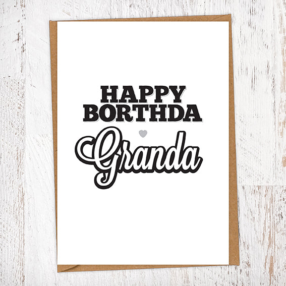 Happy Borthda Granda Birthday Card