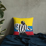 Faustino Asprilla NUFC Geordie Cushion 18x18 Inches