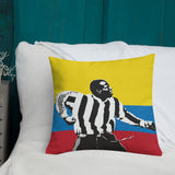 Faustino Asprilla NUFC Geordie Cushion 18x18 Inches