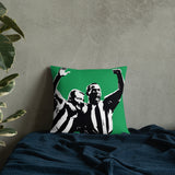 Alan Shearer & Les Ferdinand NUFC Geordie Cushion 18x18 Inches
