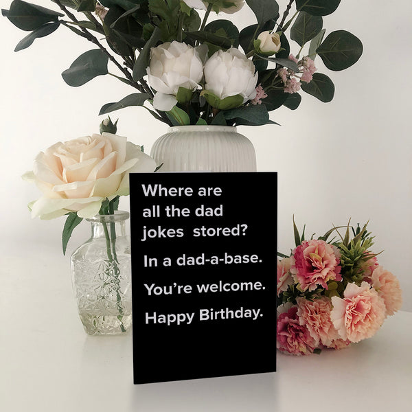 Dad-a-Base Dad Joke Birthday Card 016