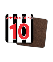 NUFC Any Name and Number Geordie Coaster