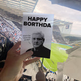 Happy Borthda. How's The Bacon Did Ya Say? Steve Bruce NUFC Geordie Card Birthday Card