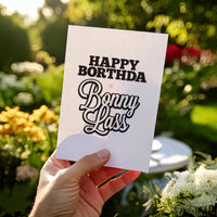 Happy Borthda Bonny Lass Geordie Birthday Card