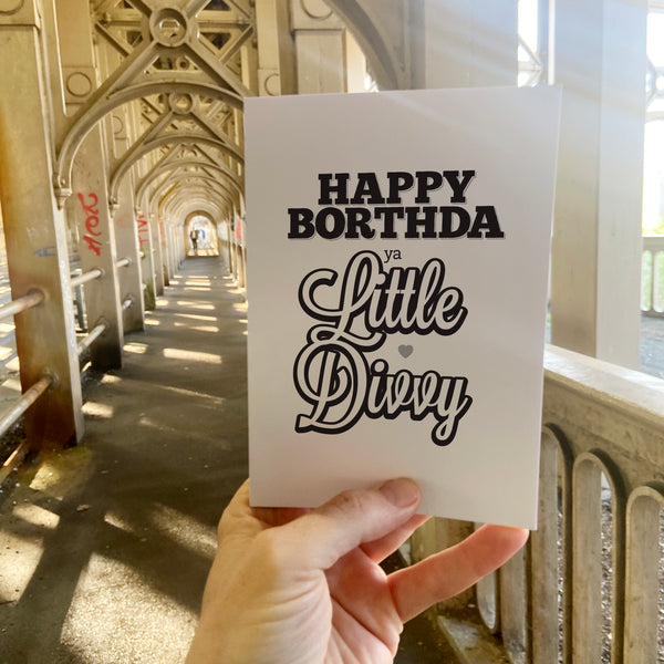 Happy Borthda Ya Little Divvy Birthday Card