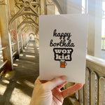 Happy Borthda Wor Kid Pint of Beer Birthday Card
