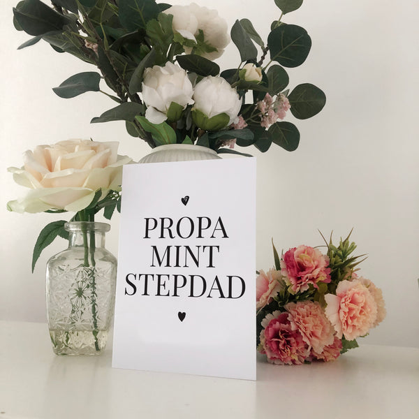 Propa Mint Stepdad Geordie Father's Day Card