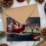 Santa Watching Newcastle NUFC Christmas Card