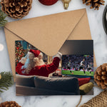 Santa Watching Newcastle NUFC Christmas Card