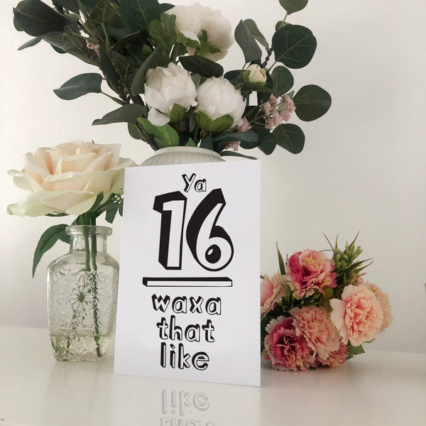 16 Waxa That Like Geordie Birthday Card