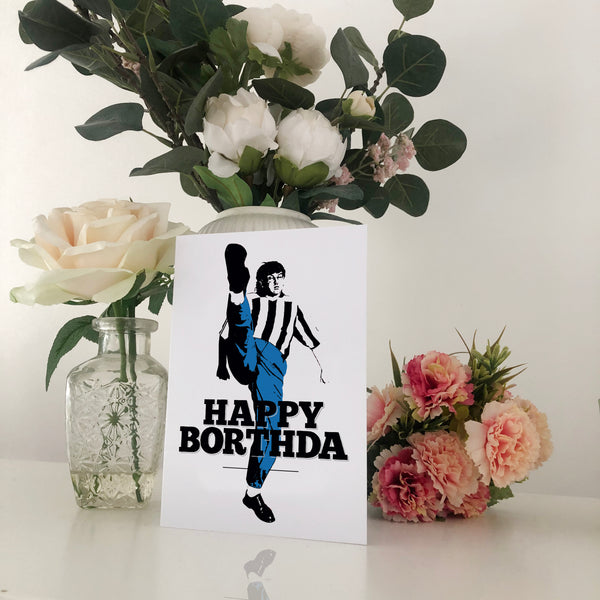 Geordie Dancer Happy Borthda NUFC Geordie Card Birthday Card