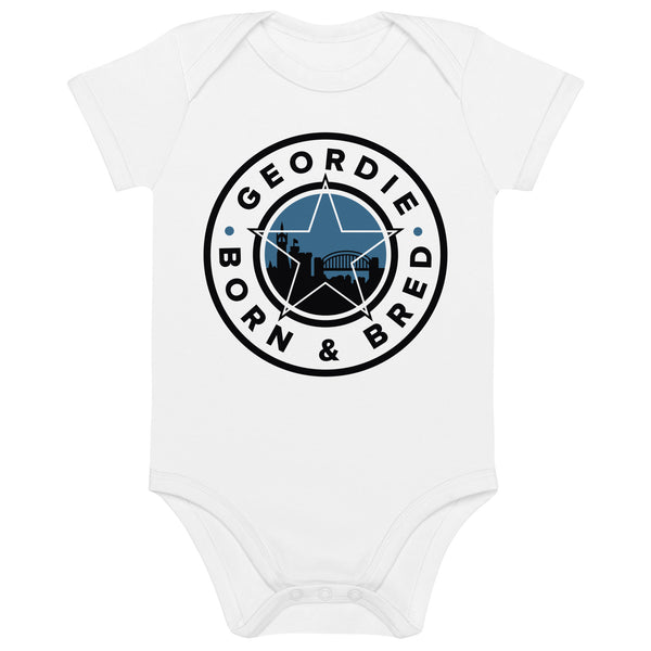 Geordie Born & Bred Geordie Organic Cotton Baby Grow