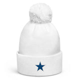 Newcastle Blue Star Geordie Pom Pom Beanie