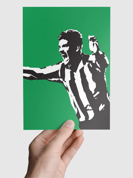 Philippe Albert NUFC Geordie Print A5, A4, A3 A2 or A1 Sizes