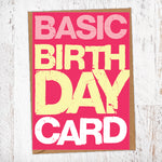 Basic Birthday Card Blunt Card