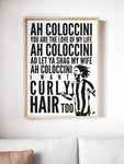Coloccini Chant Geordie Print A5, A4, A3 A2 or A1 Sizes