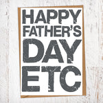 Happy Father's Day Etc Father's Day Blunt Card