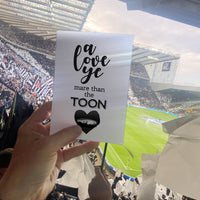 A Love Ye Mare Than The Toon Greetings Card