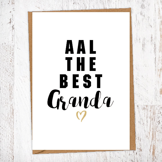 Aal The Best Granda Geordie Card Birthday Card Good Luck Card