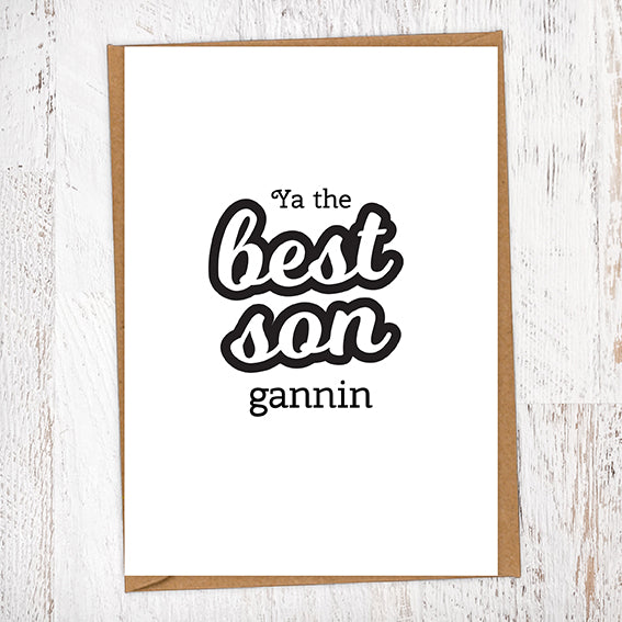 Ya The Best Son Gannin Greetings Card