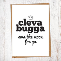 Cleva Bugga Exams & Graduation Congratulations Greetings Card