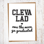 Cleva Lad Exams & Graduation Congratulations Greetings Card