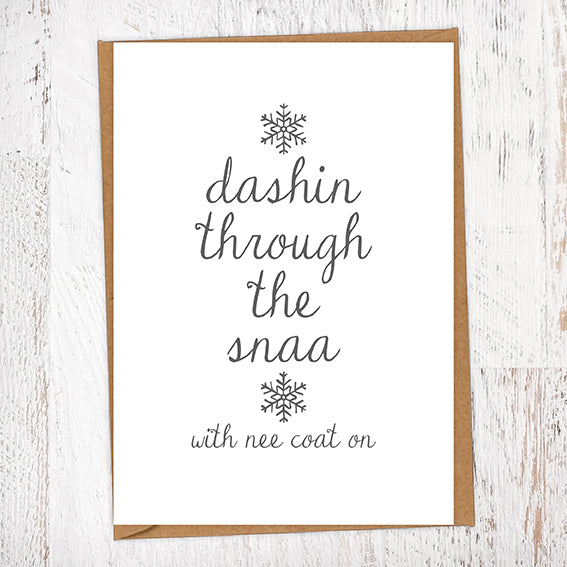 Dashin Through the Snaa Christmas Card