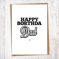 Happy Borthda Dad Geordie Birthday Card