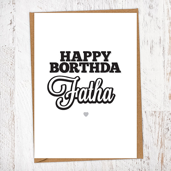 Happy Borthda Fatha Birthday Card