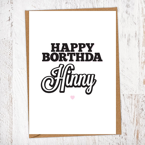 Happy Borthda Hinny Birthday Card
