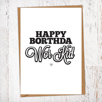 Happy Borthda Wor Kid Birthday Card