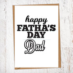 Happy Fatha's Day Dad Geordie Father's Day Card