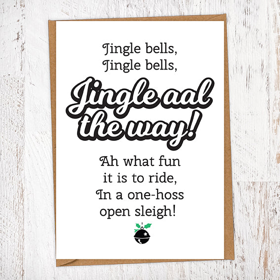 Jingle aal the Way Christmas Card