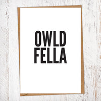 Owld Fella Geordie Card Birthday Card