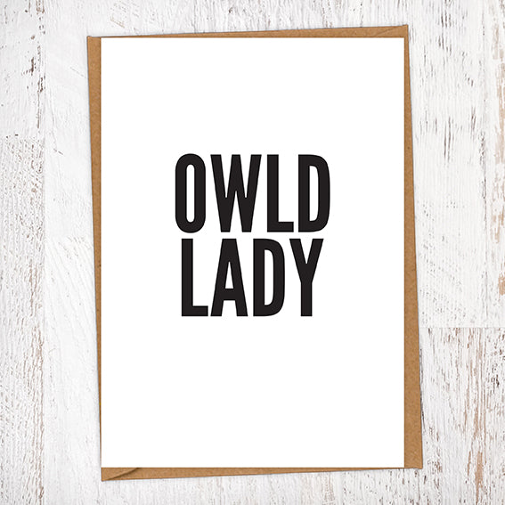 Owld Lady Geordie Card Birthday Card