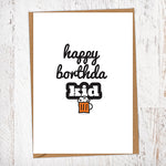 Happy Borthda Kid Pint of Beer Birthday Card