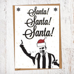 Santa! Santa! Santa! Shearer NUFCGeordie Card Christmas Card