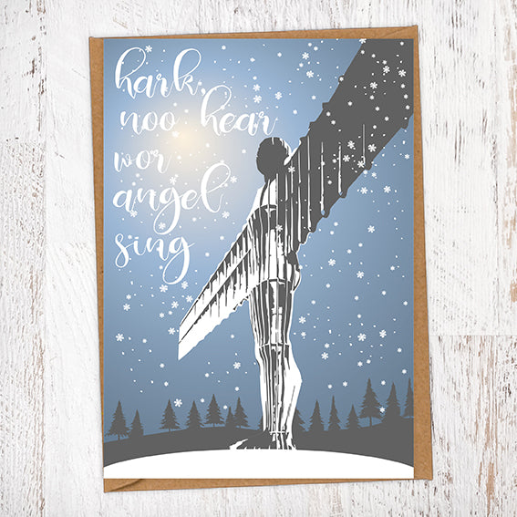Hark, Noo Here Wor Angel SIng Christmas Card