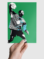 Shaka Hislop NUFC Geordie Print A5, A4, A3 A2 or A1 Sizes