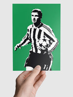 Gary Speed NUFC Geordie Print A5, A4, A3 A2 or A1 Sizes