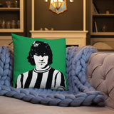 Malcolm Macdonald NUFC Geordie Cushion 18x18 Inches