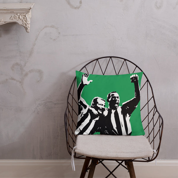 Alan Shearer & Les Ferdinand NUFC Geordie Cushion