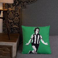 Kevin Keegan NUFC Geordie Cushion 18x18 Inches