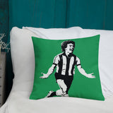 Kevin Keegan NUFC Geordie Cushion 18x18 Inches