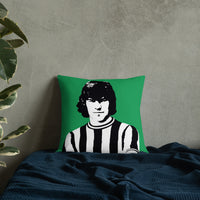 Malcolm Macdonald NUFC Geordie Cushion 18x18 Inches