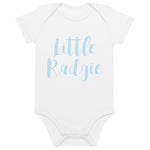 Little Radgie Blue Geordie Organic Cotton Baby Grow