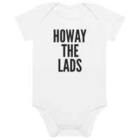 Howay The Lads Geordie Organic Cotton Baby Grow