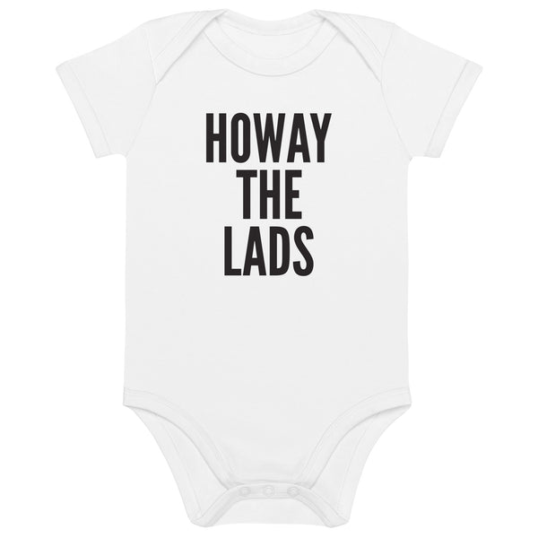 Howay The Lads Geordie Organic Cotton Baby Grow